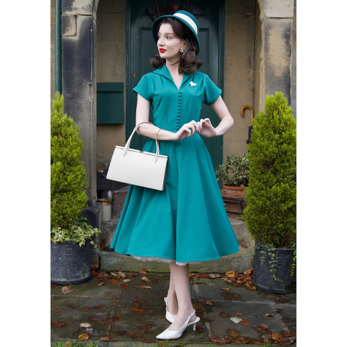 Pretty Retro Kleid Hostess grün