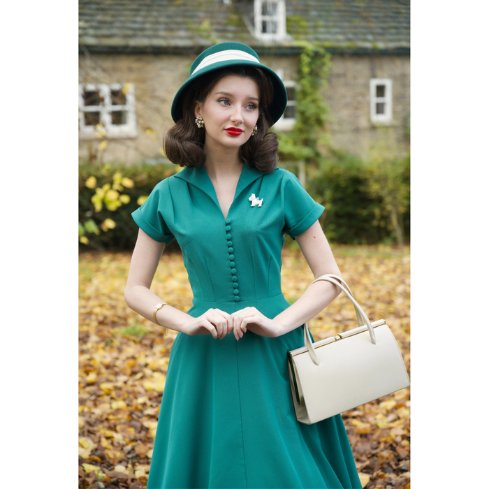 Pretty Retro Kleid Hostess grün