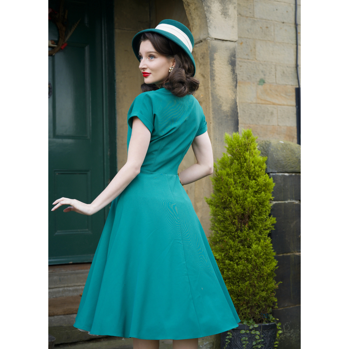 Pretty Retro Kleid Hostess grün