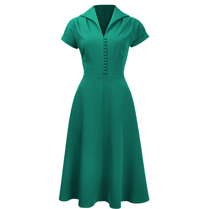 Pretty Retro Kleid Hostess grün