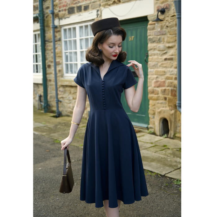 Pretty Retro Kleid Hostess navy