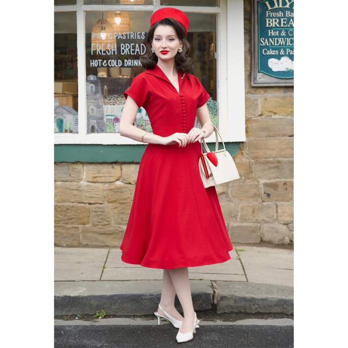 Pretty Retro Kleid Hostess rot