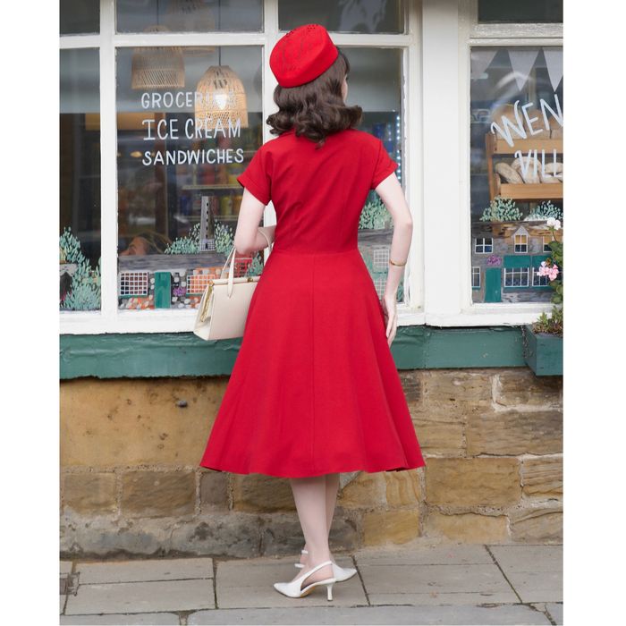Pretty Retro Kleid Hostess rot