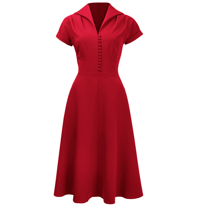 Pretty Retro Kleid Hostess rot