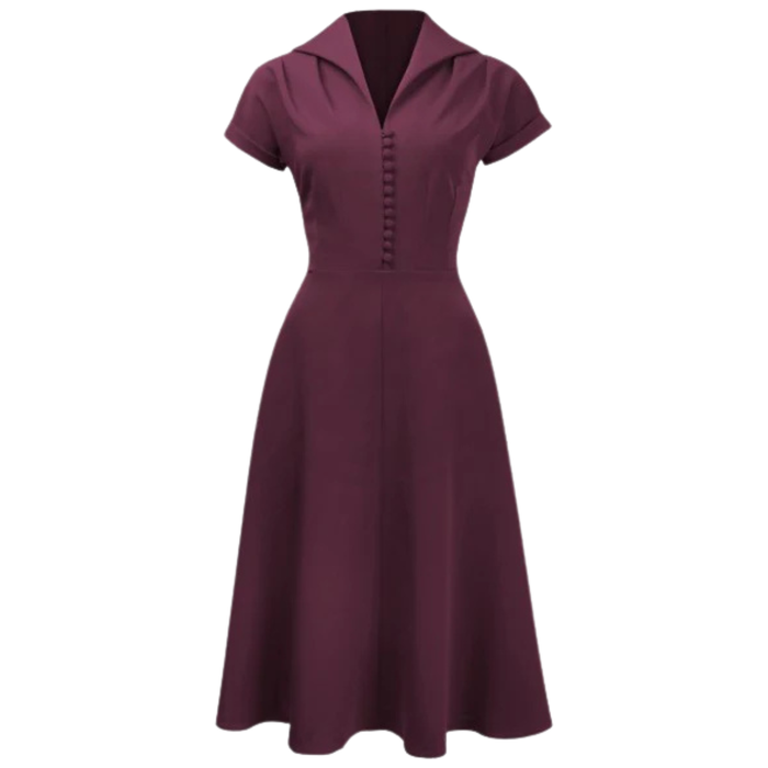 Pretty Retro Kleid Hostess weinrot