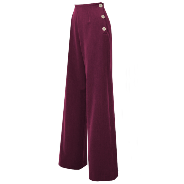 Pretty Retro Swing Pants weinrot