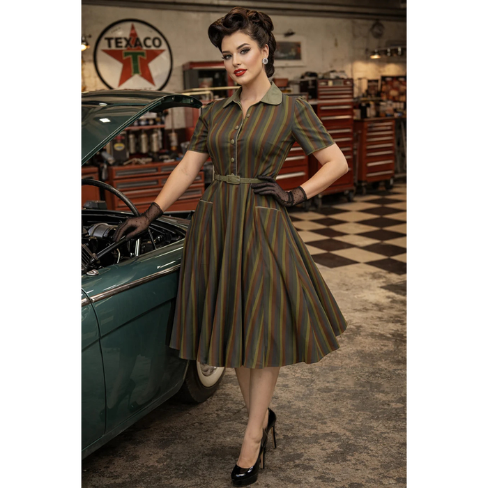 Dolly and Dotty Kleid Penelope Olive Striped