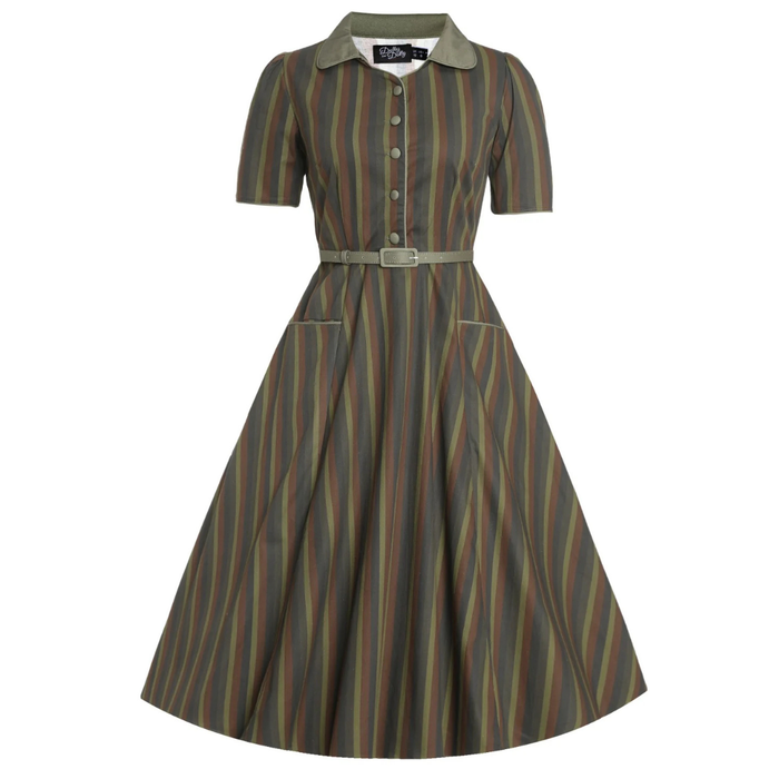 Dolly and Dotty Kleid Penelope Olive Striped