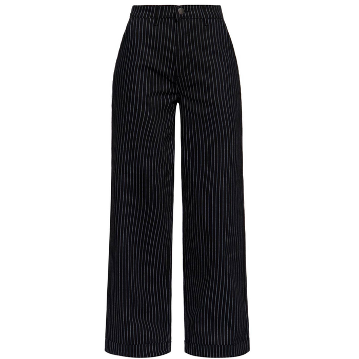Queen Kerosin Jeans Marilyn Pinstripe