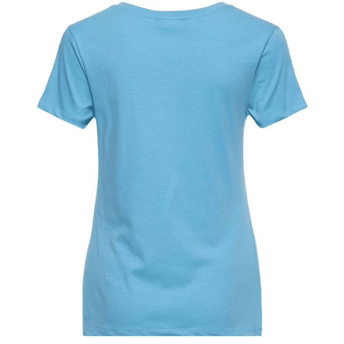 Queen Kerosin T-Shirt Vintage Love Hellblau
