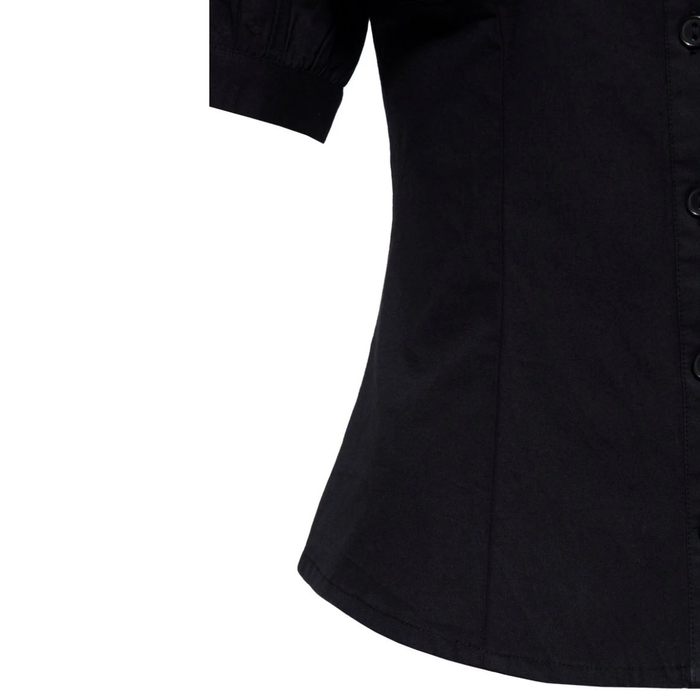 Queen Kerosin Bluse Cherry schwarz