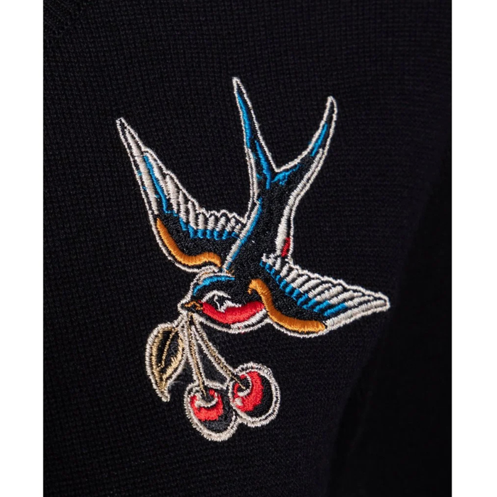 Queen Kerosin Cardigan Swallow and Cherry