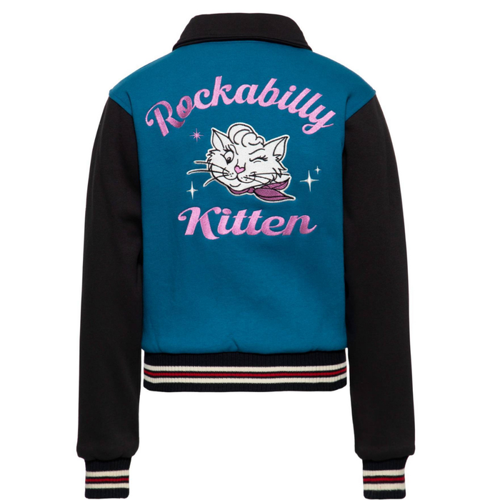 Queen Kerosin Collegejacke Rockabilly Kitten