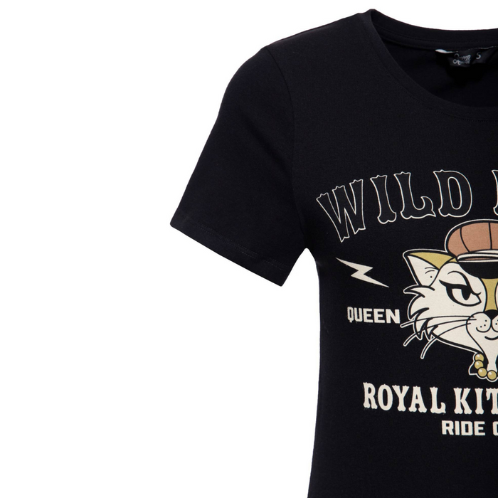 Queen Kerosin T-Shirt Royal Kitten Club schwarz