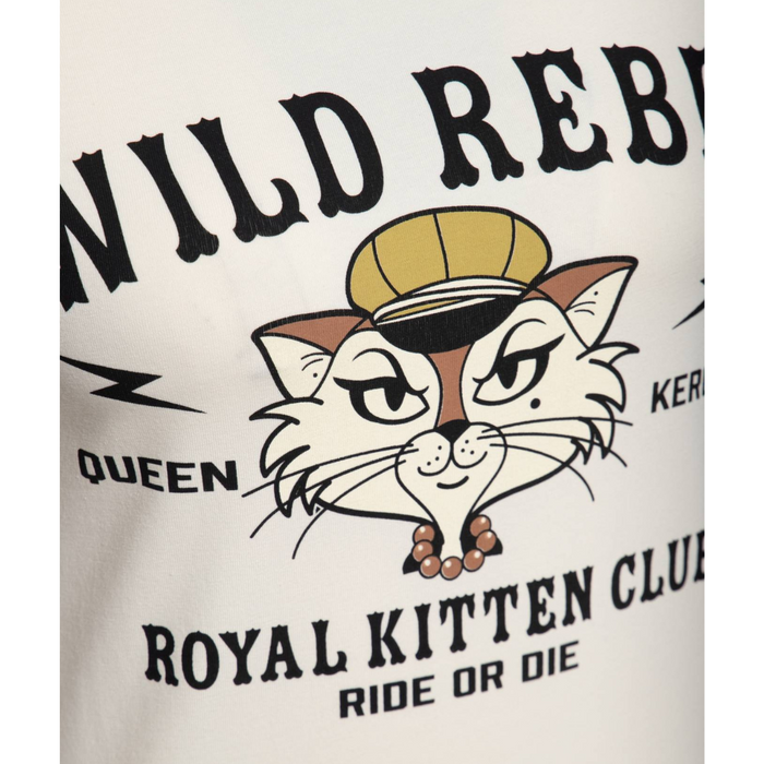 Queen Kerosin T-Shirt Royal Kitten Club weiss