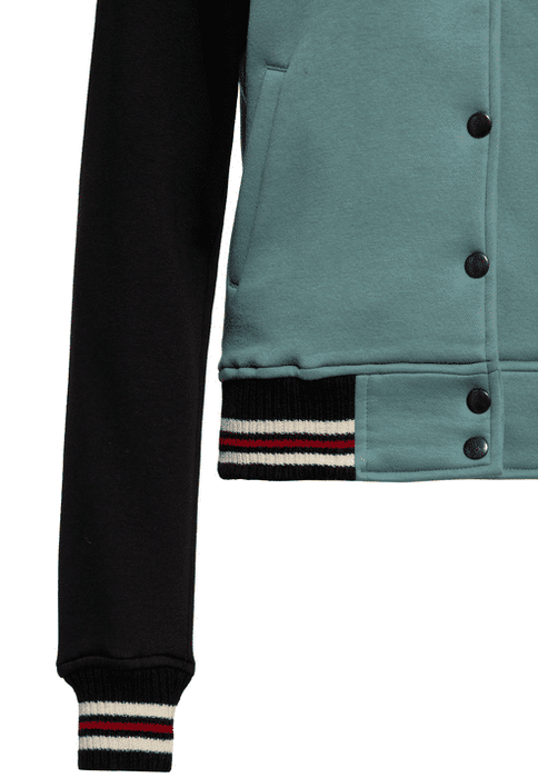 Queen Kerosin Collegejacke We can do it smokegreen