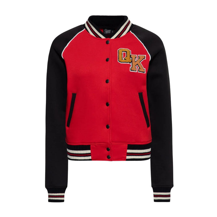 Queen Kerosin Collegejacke Wild Rebel Rot