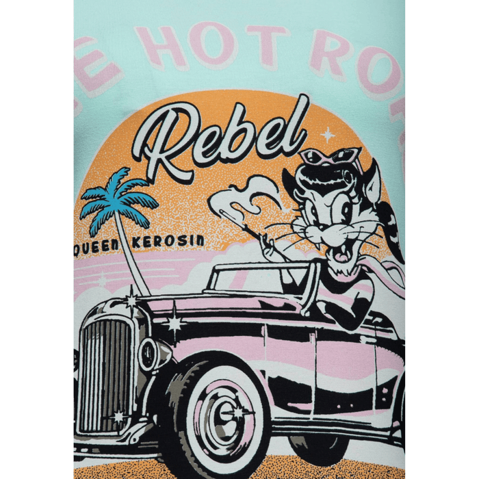 Queen Kerosin T-Shirt Hot Road Rebel mint