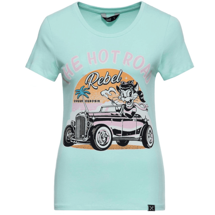 Queen Kerosin T-Shirt Hot Road Rebel mint