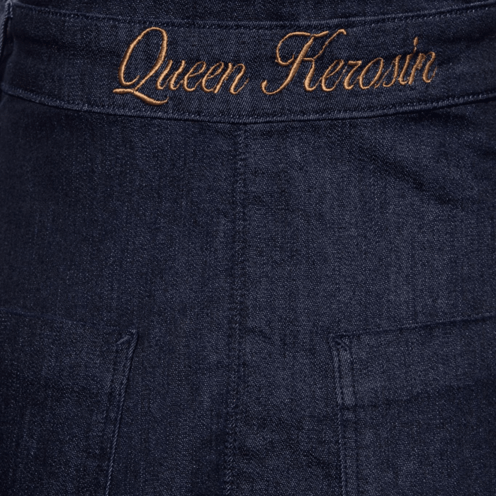 Queen Kerosin Latzkleid Denim