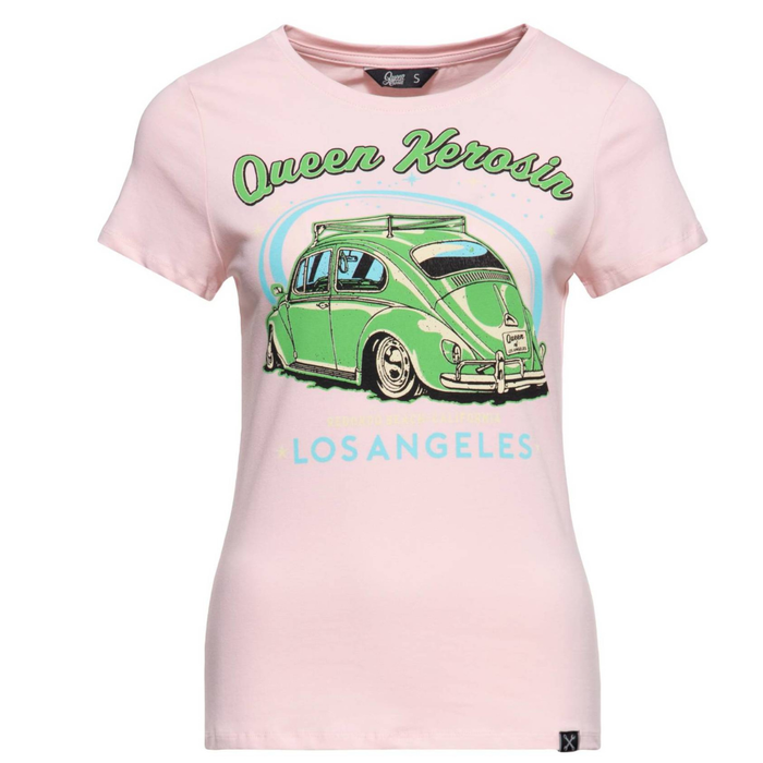 Queen Kerosin T-Shirt Los Angeles rosa