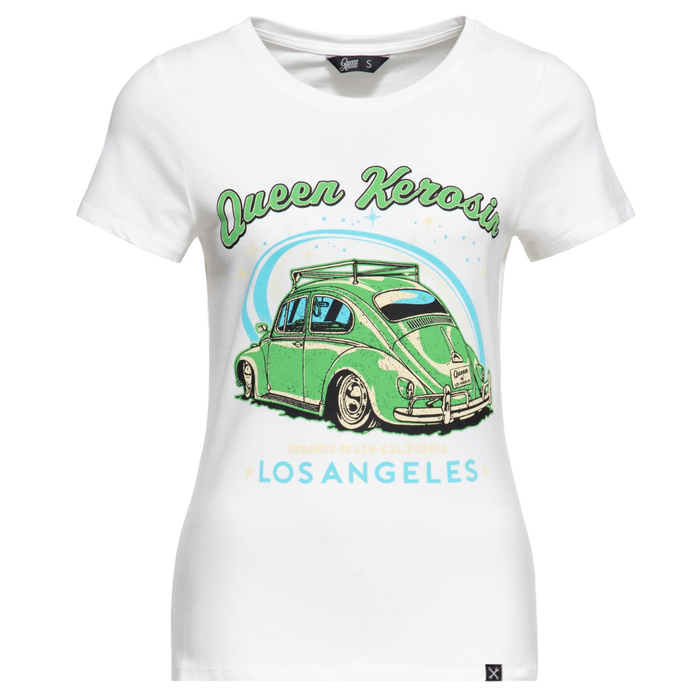 Queen Kerosin T-Shirt Los Angeles weiss