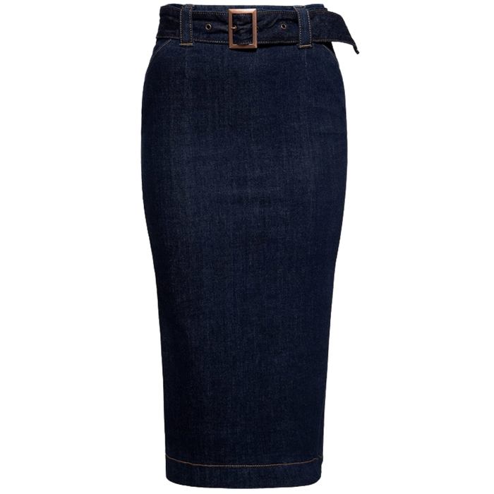 Queen Kerosin Jeans-Bleistiftjupe