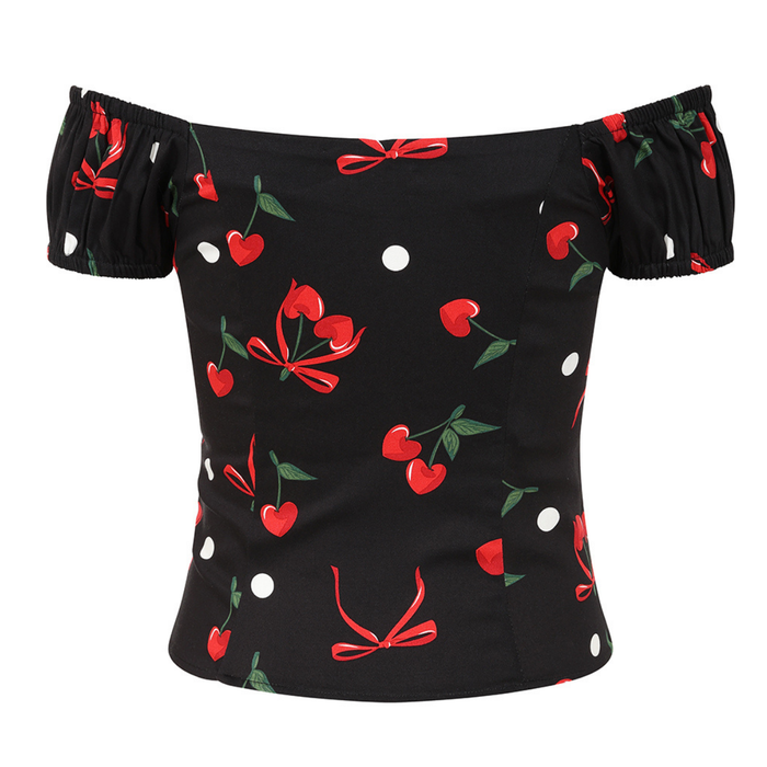 Banned Top Babe Cherries and Bows