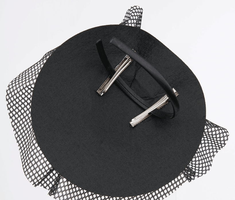 Unique Vintage Fascinator schwarz