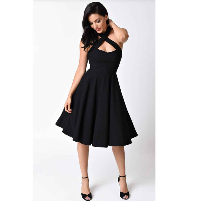 Unique Vintage Kleid Rita schwarz