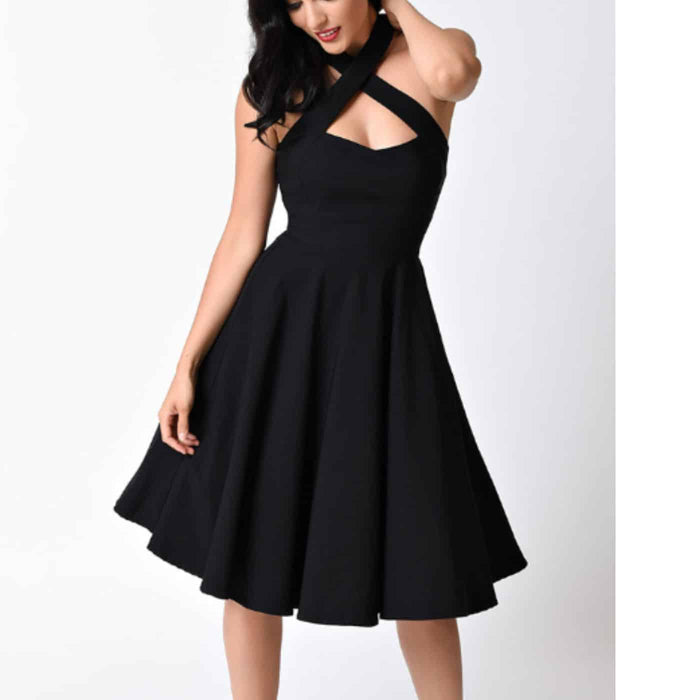 Unique Vintage Kleid Rita schwarz