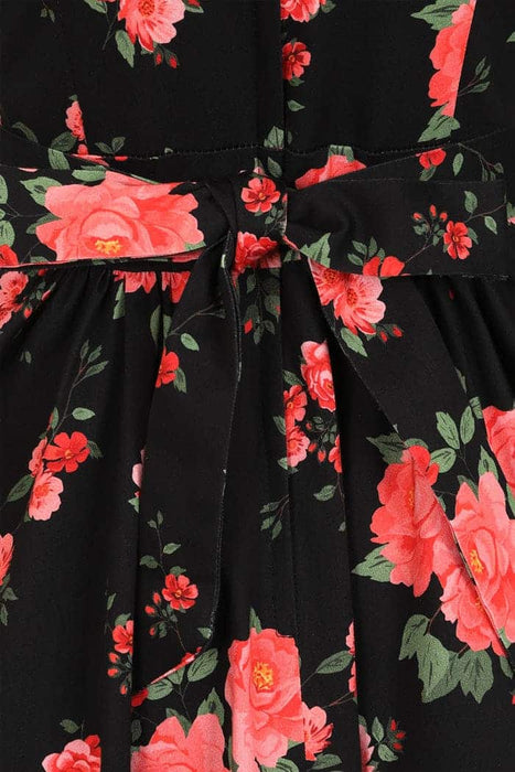 Lady Vintage Kleid Tea Red Floral