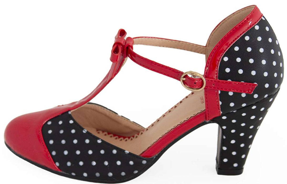 Banned Pumps Kelly Lee rot-schwarz