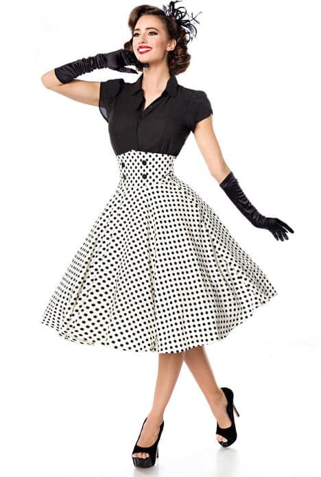Belsira Jupe Dolly weiss Dots