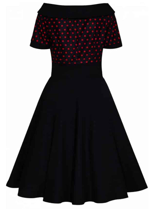 Dolly and Dotty Kleid Darlene schwarz-rot Dots