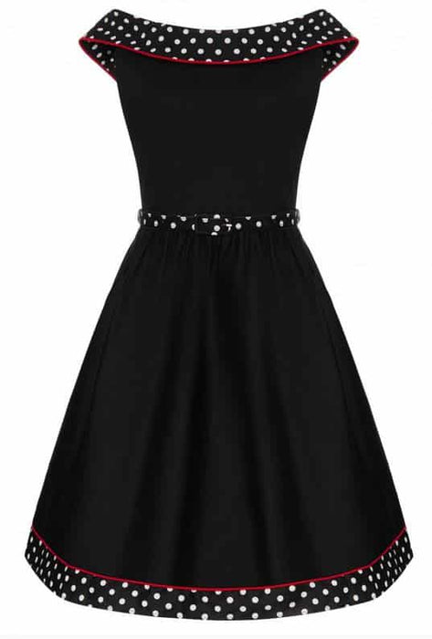 Dolly and Dotty Kleid Katie schwarz-weiss Polka Dots