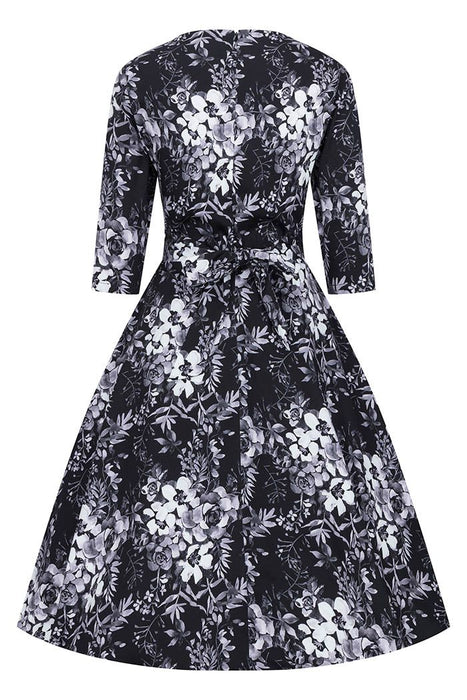 Lady Vintage Kleid Maria Grey Floral