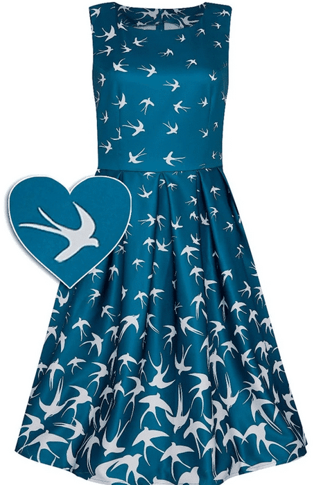 Dolly and Dotty Kleid Annie Raising Birds petrol