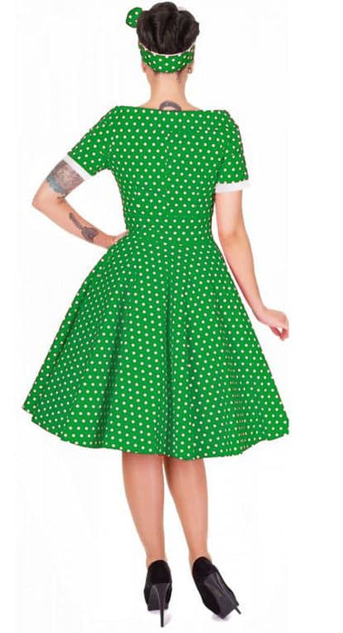 Dolly and Dotty Kleid Darlene green Dots