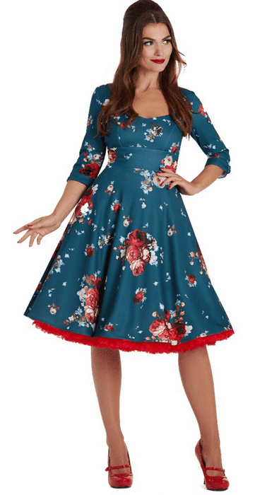 Dolly and Dotty Kleid Debra petrol Rosen