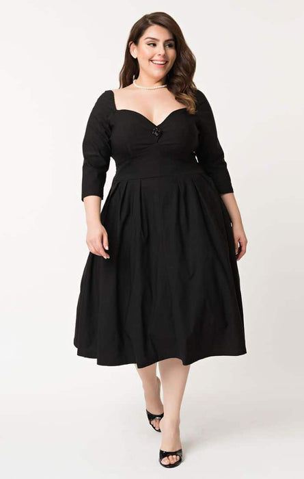 Unique Vintage Kleid Lamar schwarz