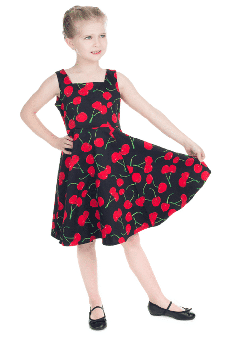 Hearts & Roses Kleid Black Cherry Kids