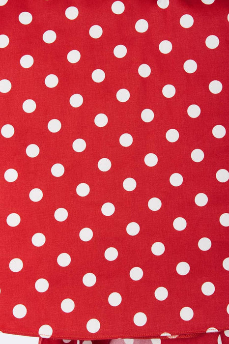 Lady Vintage Kleid Tea Red Polka