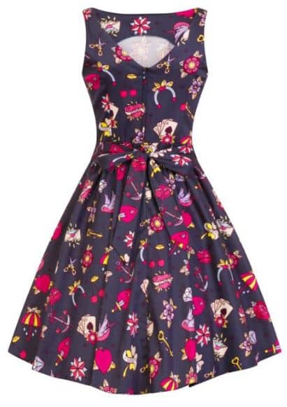 Lady Vintage Kleid Tea Hearts & Aces