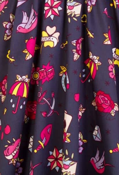 Lady Vintage Kleid Tea Hearts & Aces