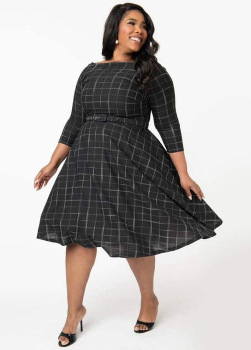 Unique Vintage Kleid Devon Windowpane