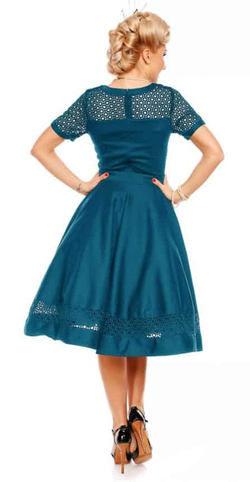 Dolly and Dotty Kleid Tessa pfauenblau