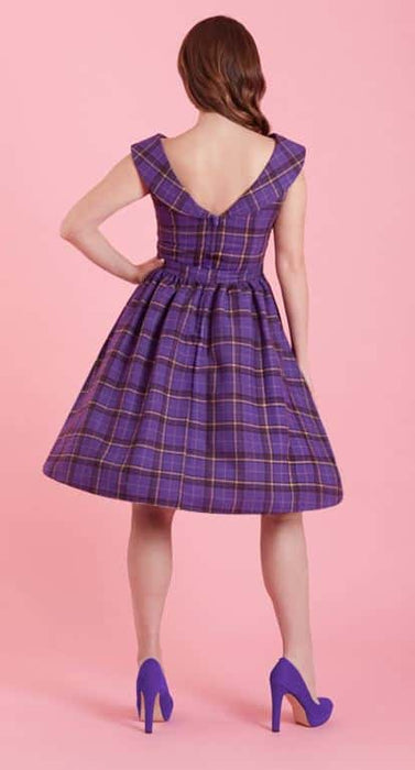 Dolly and Dotty Kleid Katie Tartan lila