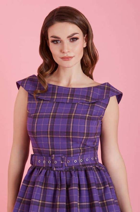 Dolly and Dotty Kleid Katie Tartan lila