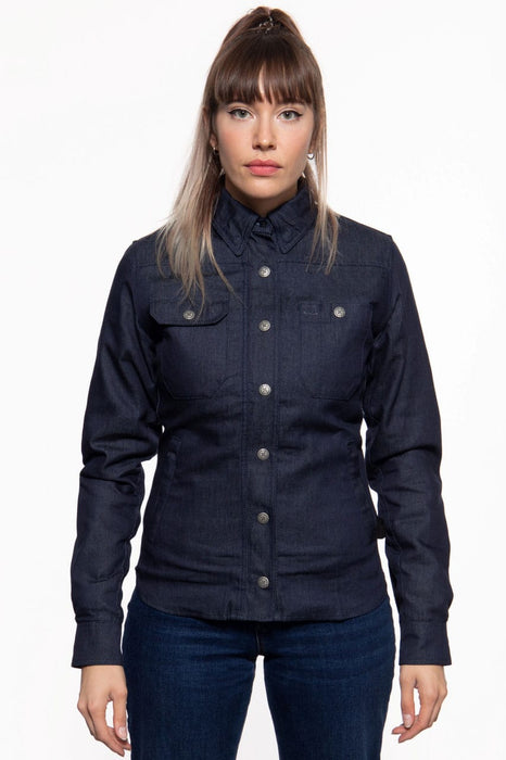 Queen Kerosin Hemdjacke blau
